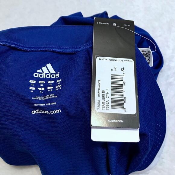 Adidas NWT Royal Blue Generic Team Jersey Men XL - Picture 8 of 10
